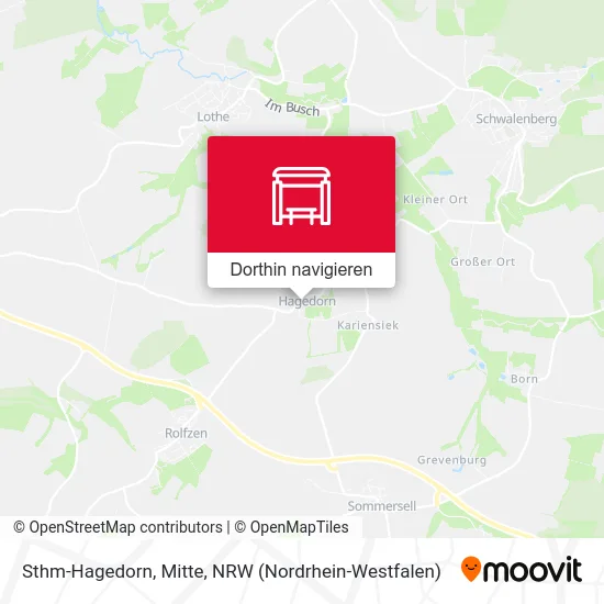 Sthm-Hagedorn, Mitte Karte