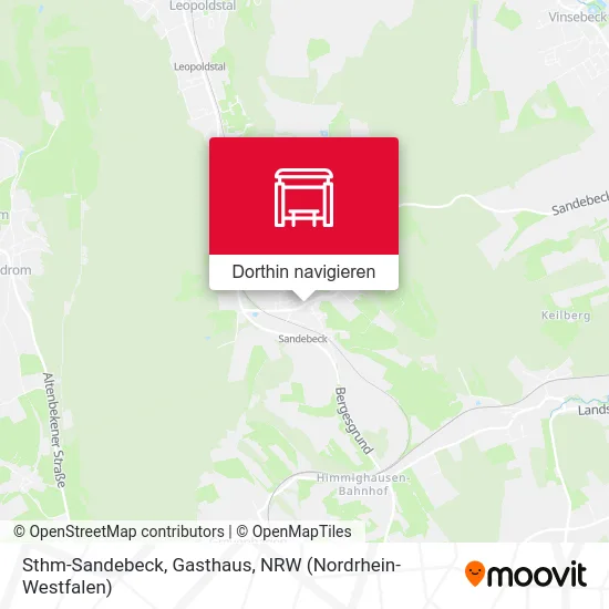 Sthm-Sandebeck, Gasthaus Karte