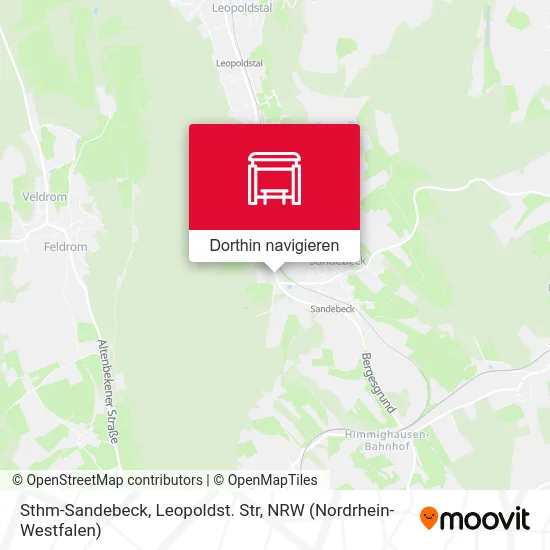 Sthm-Sandebeck, Leopoldst. Str Karte