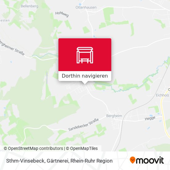 Sthm-Vinsebeck, Gärtnerei Karte