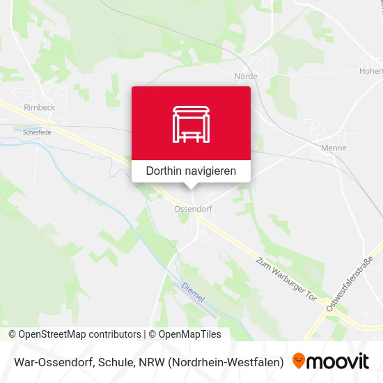 War-Ossendorf, Schule Karte