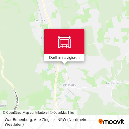 War-Bonenburg, Alte Ziegelei Karte