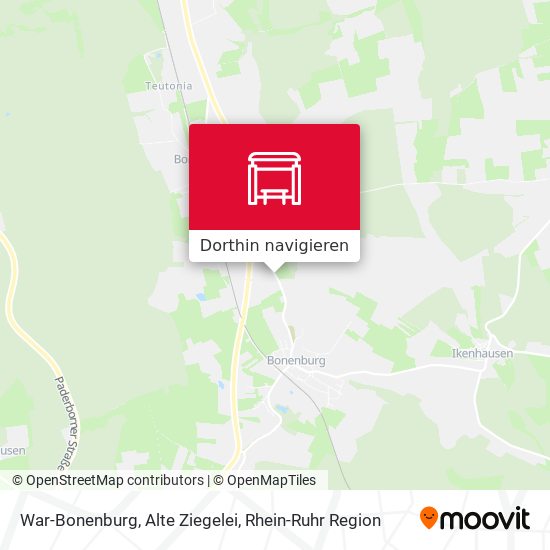 War-Bonenburg, Alte Ziegelei Karte