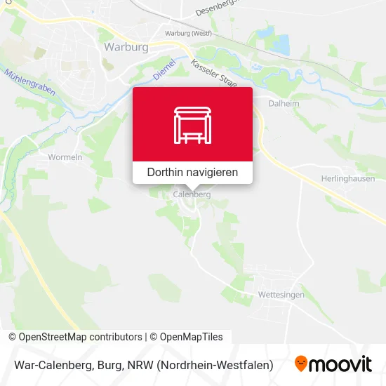 War-Calenberg, Burg Karte