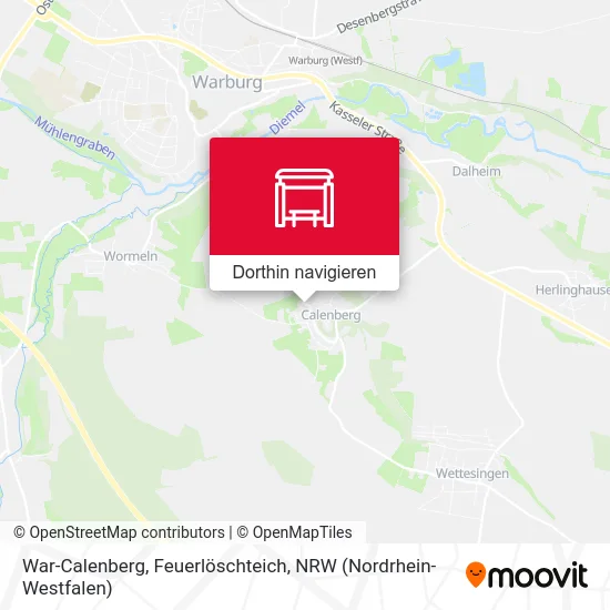 War-Calenberg, Feuerlöschteich Karte