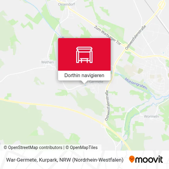 War-Germete, Kurpark Karte