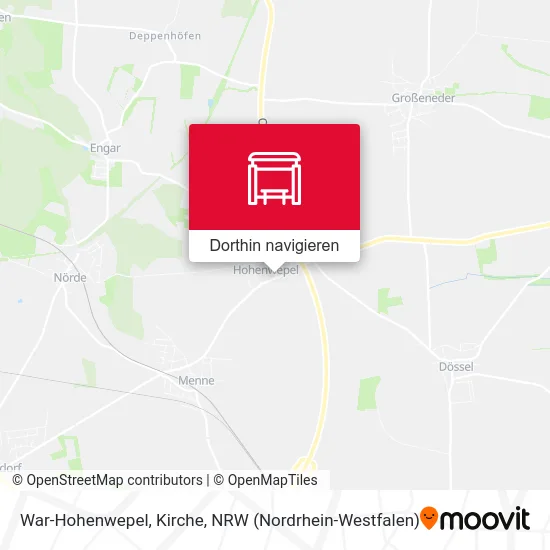 War-Hohenwepel, Kirche Karte