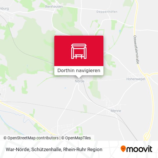 War-Nörde, Schützenhalle Karte