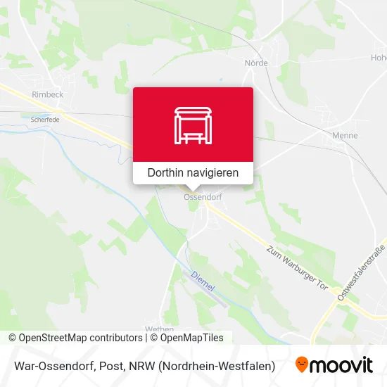 War-Ossendorf, Post Karte