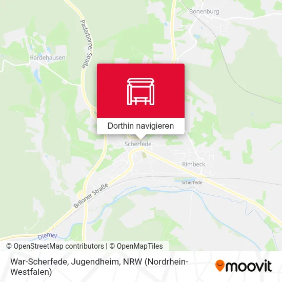 War-Scherfede, Jugendheim Karte