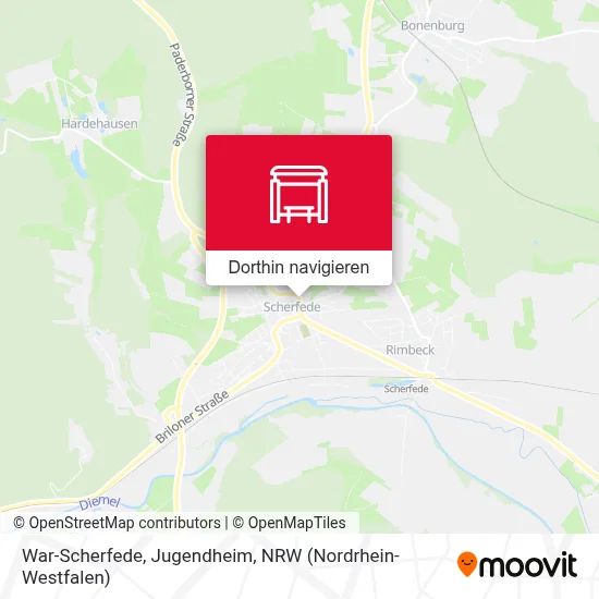 War-Scherfede, Jugendheim Karte