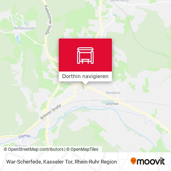 War-Scherfede, Kasseler Tor Karte