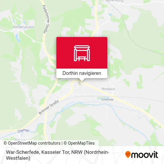 War-Scherfede, Kasseler Tor Karte