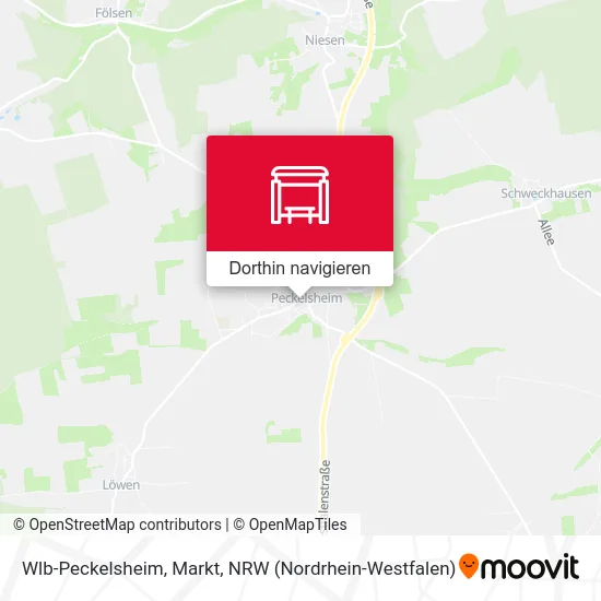 Wlb-Peckelsheim, Markt Karte