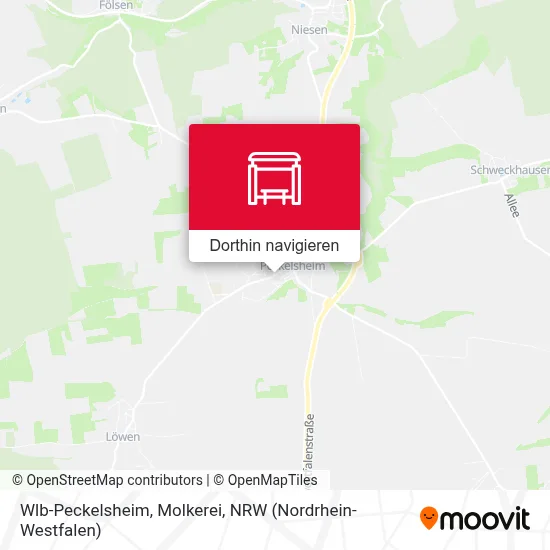 Wlb-Peckelsheim, Molkerei Karte