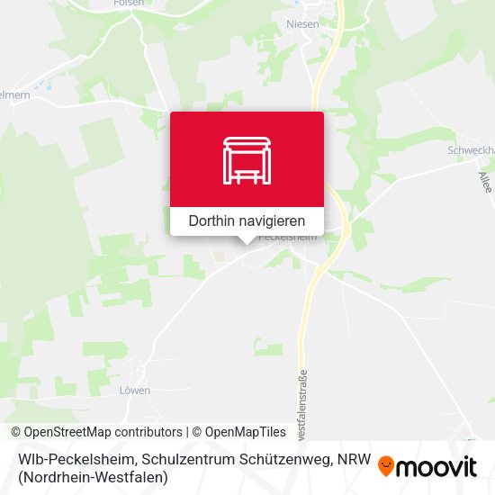 Wlb-Peckelsheim, Schulzentrum Schützenweg Karte