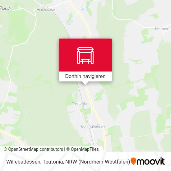 Willebadessen, Teutonia Karte