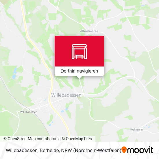 Willebadessen, Berheide Karte