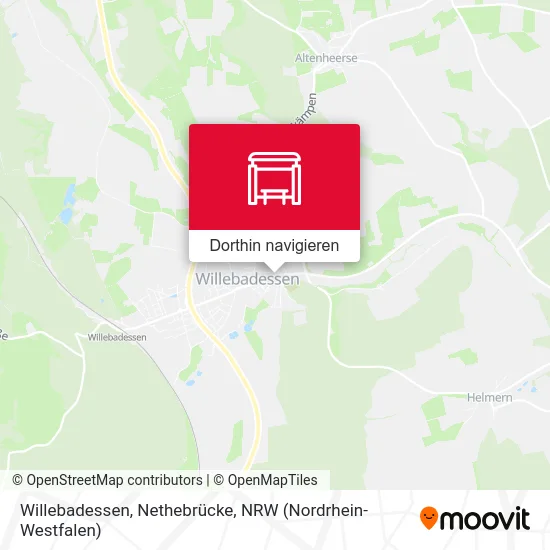 Willebadessen, Nethebrücke Karte