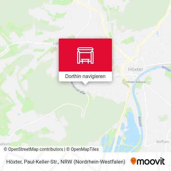 Höxter, Paul-Keller-Str. Karte