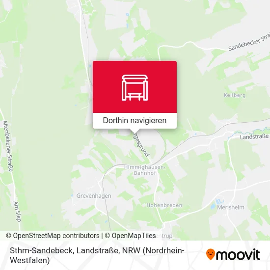 Sthm-Sandebeck, Landstraße Karte