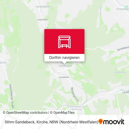 Sthm-Sandebeck, Kirche Karte