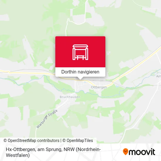 Hx-Ottbergen, am Sprung Karte