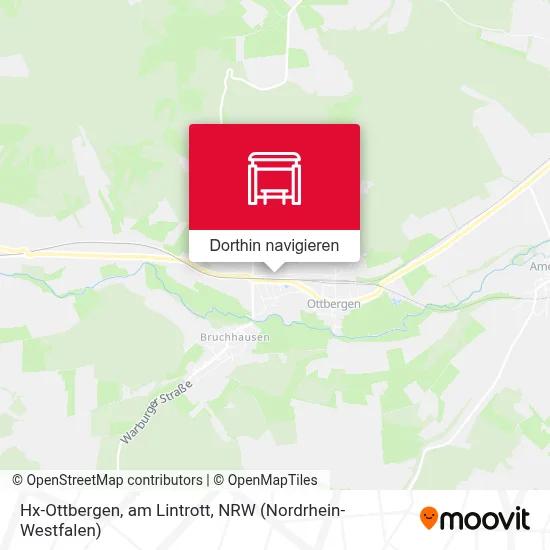 Hx-Ottbergen, am Lintrott Karte