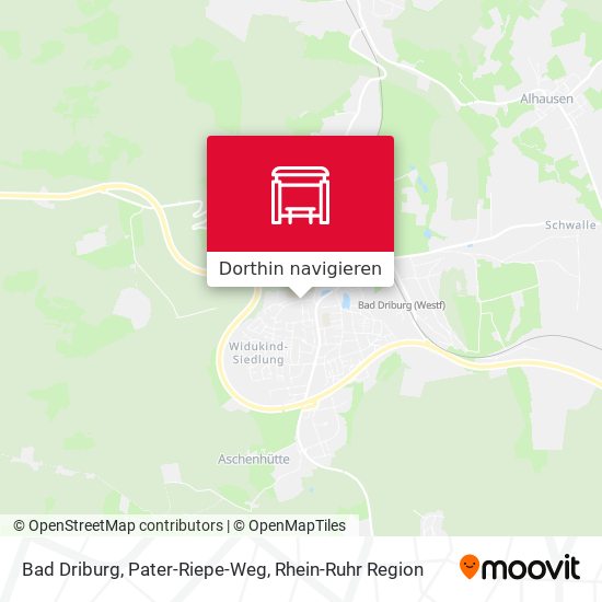 Bad Driburg, Pater-Riepe-Weg Karte