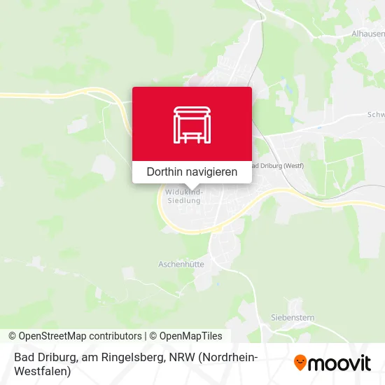 Bad Driburg, am Ringelsberg Karte