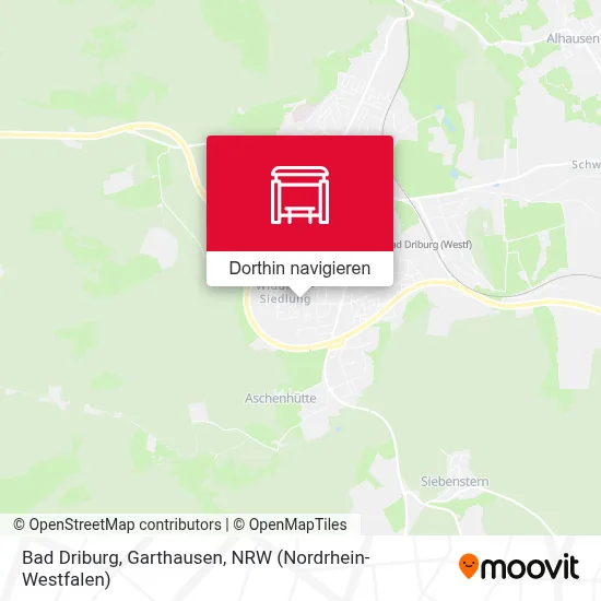 Bad Driburg, Garthausen Karte