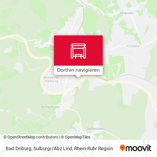 Bad Driburg, Sulburgr/Abz Lind Karte