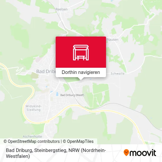 Bad Driburg, Steinbergstieg Karte