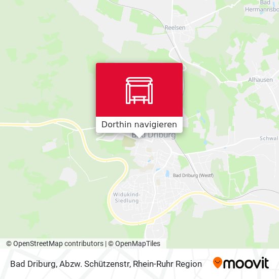 Bad Driburg, Abzw. Schützenstr Karte