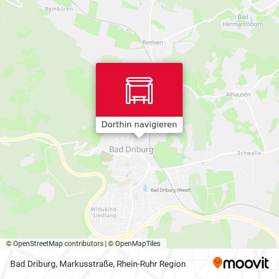 Bad Driburg, Markusstraße Karte