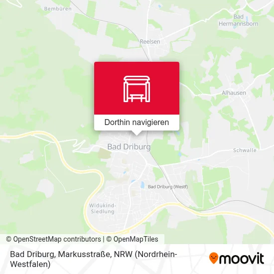 Bad Driburg, Markusstraße Karte