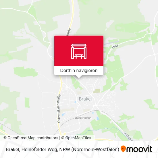 Brakel, Heinefelder Weg Karte