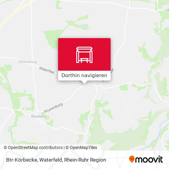 Btr-Körbecke, Waterfeld Karte