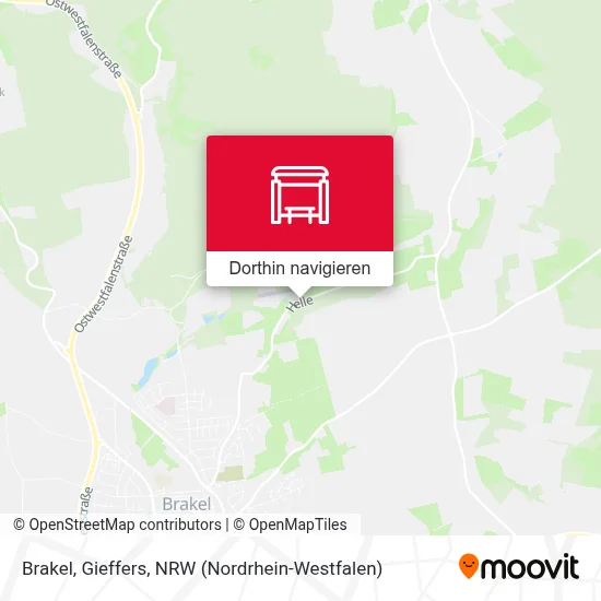 Brakel, Gieffers Karte