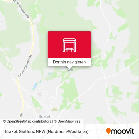 Brakel, Gieffers Karte