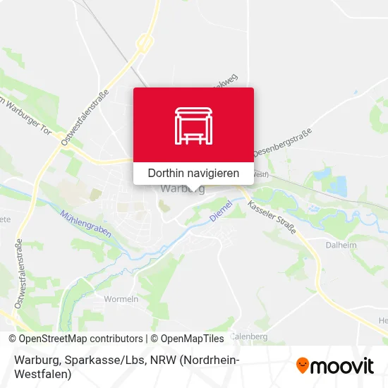 Warburg, Sparkasse/Lbs Karte
