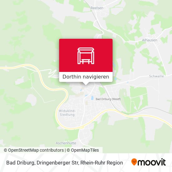 Bad Driburg, Dringenberger Str Karte