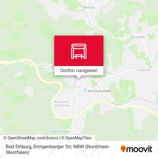 Bad Driburg, Dringenberger Str Karte