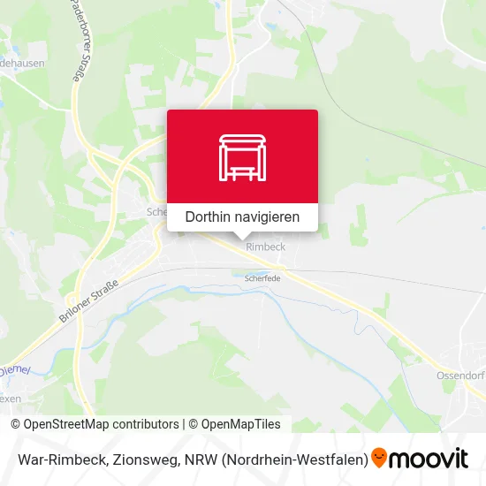 War-Rimbeck, Zionsweg Karte