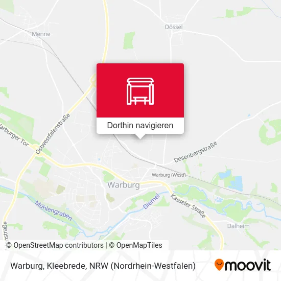 Warburg, Kleebrede Karte