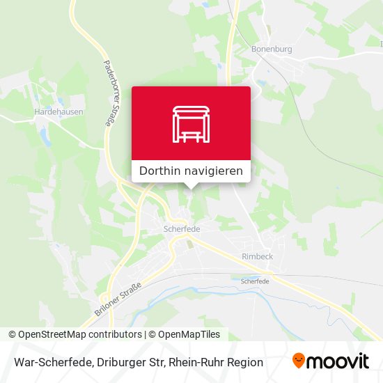 War-Scherfede, Driburger Str Karte