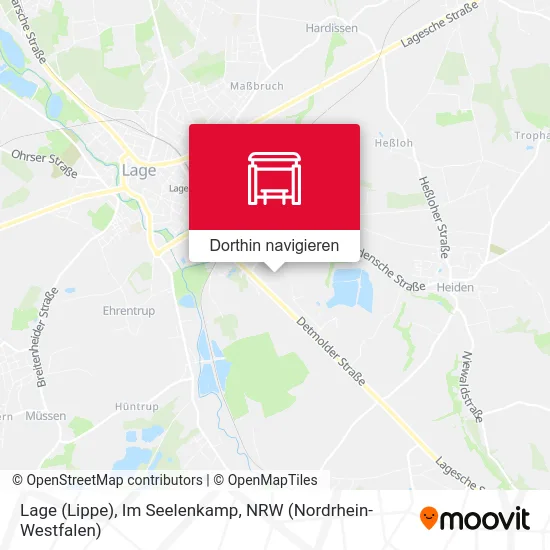 Lage (Lippe), Im Seelenkamp Karte