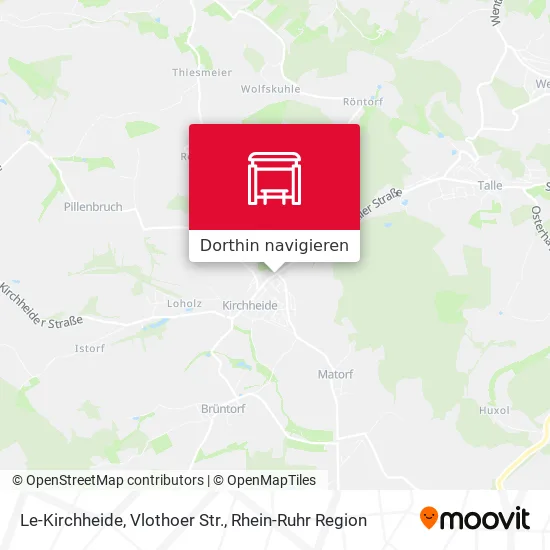 Le-Kirchheide, Vlothoer Str. Karte