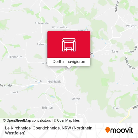 Le-Kirchheide, Oberkichheide Karte