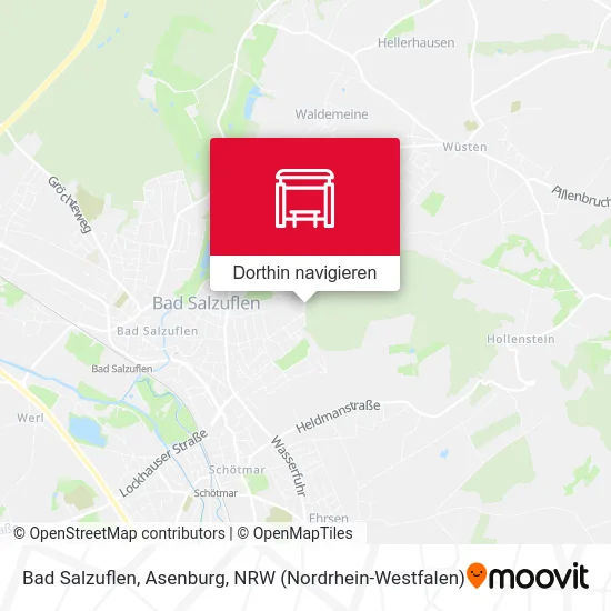 Bad Salzuflen, Asenburg Karte